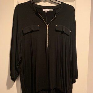 Calvin Klein Gold Zip Front